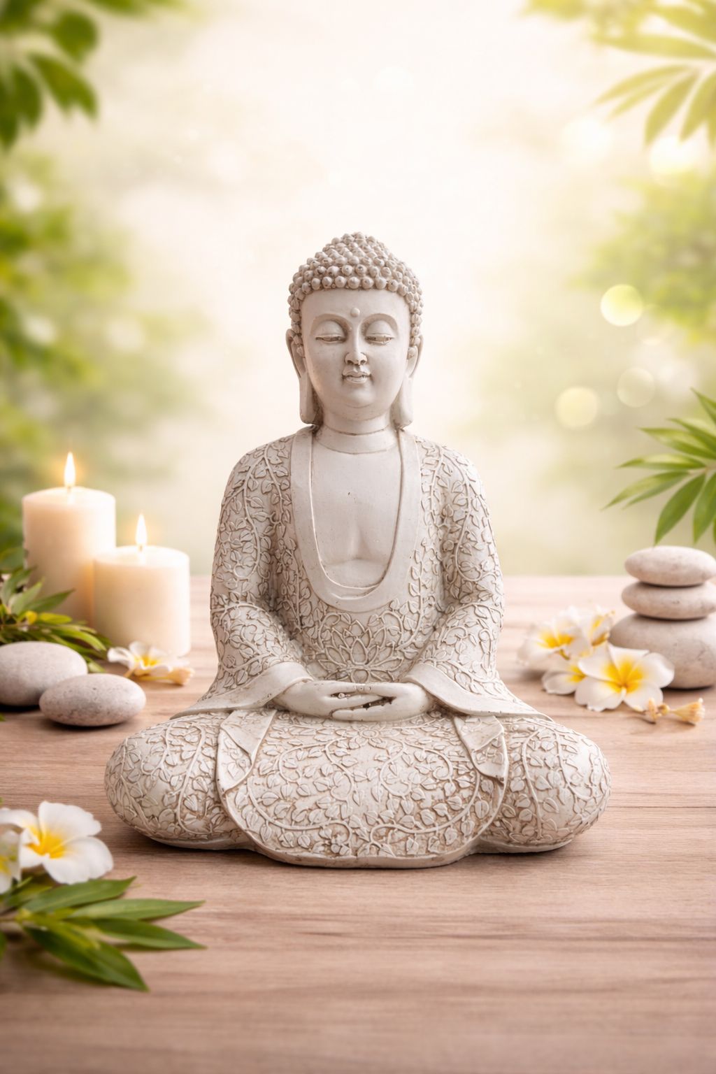 Buda Manto de Hojitas